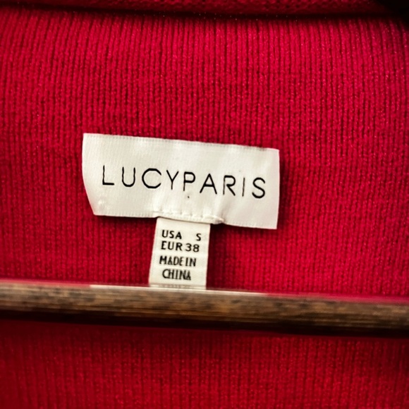 LUCYPARIS MOCKNECK COWL SWEATER SIZE SMALL - Picture 2 of 5
